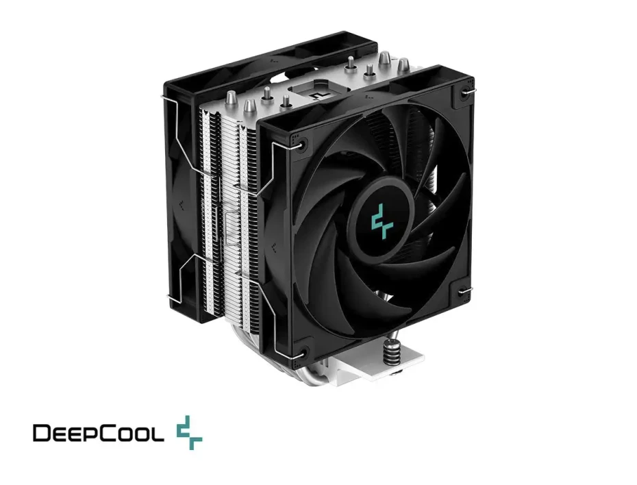 Cooler Para Procesador Deepcool Ag400 Plus (r-ag400-bknnmd-g) 2 Ventiladores, 120mm