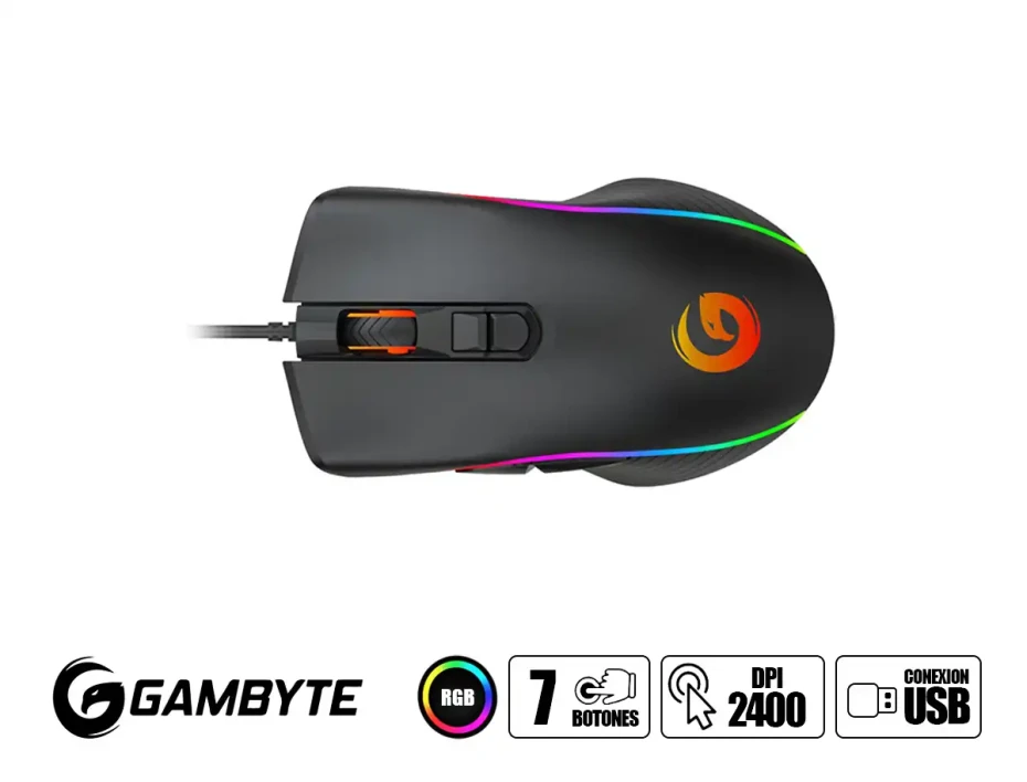 Combo 4 En Uno Gambyte Gryphus-h (gi-gryphus-h) Teclado Led Rgb, Mouse Led Rgb, Auricular Led Rgb, Pad Mouse, Negro