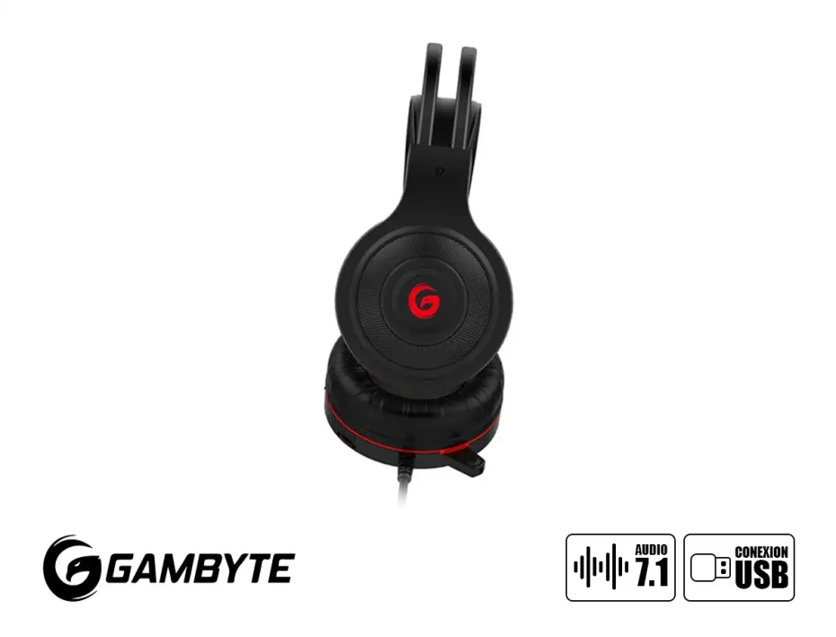 Combo 4 En Uno Gambyte Gryphus-h (gi-gryphus-h) Teclado Led Rgb, Mouse Led Rgb, Auricular Led Rgb, Pad Mouse, Negro