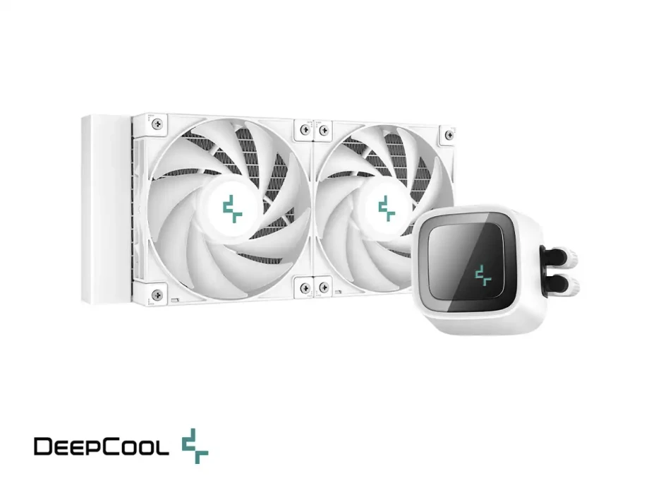 Sistema De Enfriamiento Liquido Deepcool Ls520 Wh (r-ls520-whamnt-g-1) 2 Ventiladores, 240mm, Led Argb