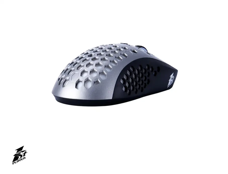 Mouse 1stplayer M6 Gaming (m6-1st Player) Hasta 10.000 Dpi, 6 Botones, Rgb, Gris