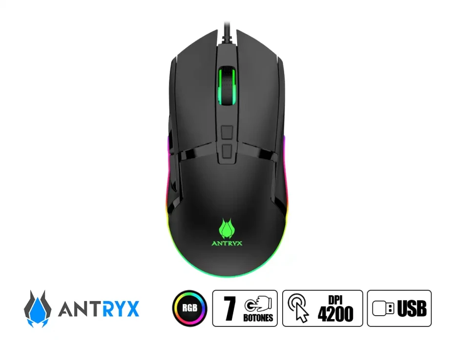 MOUSE ANTRYX CHROME STORM M730 GAMING (AGM-CS730K)