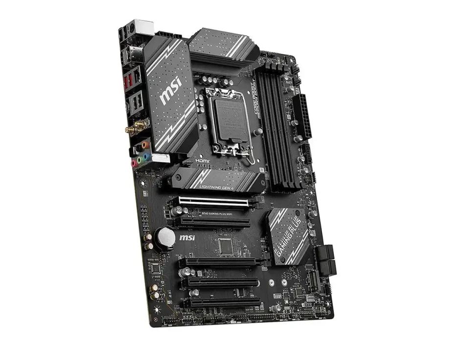 Placa Madre Msi B760 Gaming Plus Wifi (911-7d98-012) Socket Lga 1700, Ram Ddr5 Buss 6800oc Mhz, 14va, 13va, 12va Gen