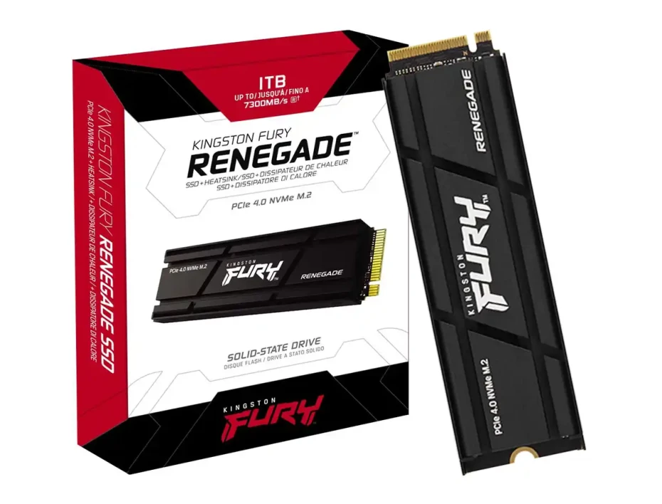 Unidad De Almacenamiento Ssd M.2 Pcie Kingston Fury 1tb Nvme Renegade, 2280 (sfyrsk/1000g) 7300mb/s