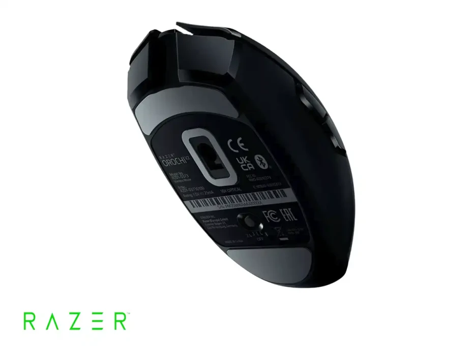 Mouse Inalambrico Razer Orochi V2 Gaming (rz01-03730100-r3u1) Hasta 18.000 Dpi, 2.4ghz, Bluetooth, Negro