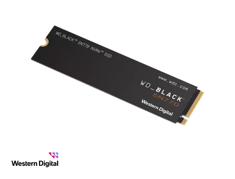 Unidad De Almacenamiento Ssd M.2 Pcie Western Digital 1tb Nvme Black Sn770, 2280 (wds100t3x0e) 5150mb/s