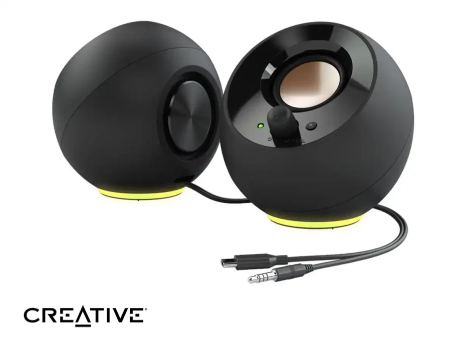 Parlante Creative Pebble Se 4.4 Watts (51mf1725aa000) Interfaz Usb, Frecuencia 100 Hz -17000 Khz, Rgb, Negro