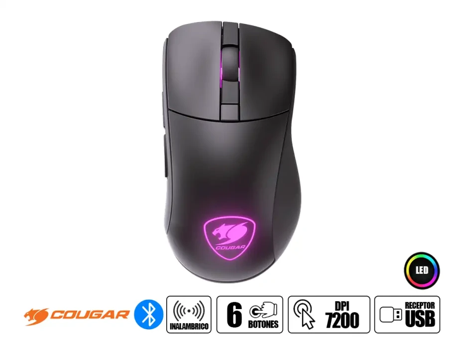 Mouse Inalambrico Cougar Surpassion Gaming (cgr-surrx) Hasta 7200 Dpi, 4 Botones