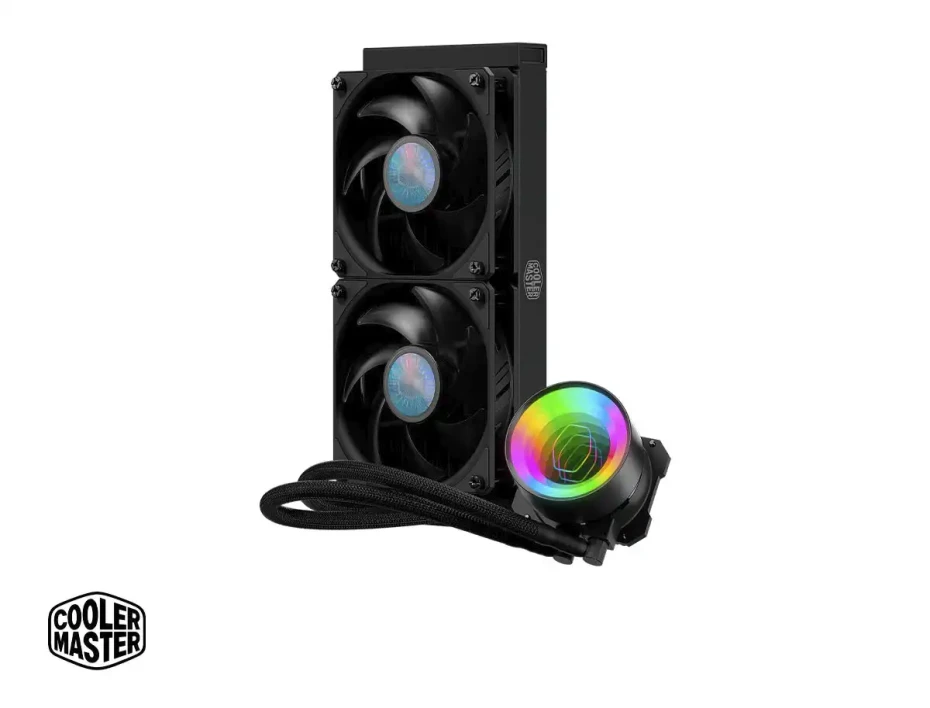 Sistema De Enfriamiento Liquido Cooler Master Masterliquid Ml240 Vivid (mly-l24m-a18pk-r1) 2 Ventiladores, 240mm, Led Rgb