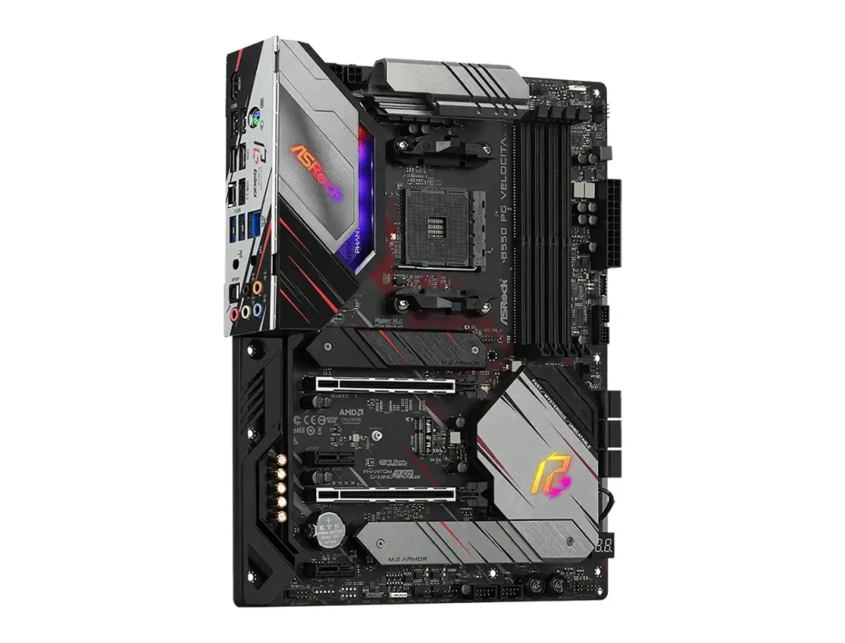 Placa Madre Asrock B550 Pg Velocita (90-mxbd90-a0uayz) Socket Am4, Ram Ddr4 Buss 4733oc Mhz, Rgb