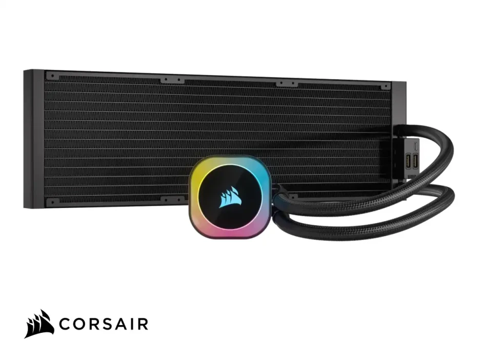 Sistema De Enfriamiento Liquido Corsair Icue Link H170i Aio (cw-9061004-ww) 420mm, Argb, Negro