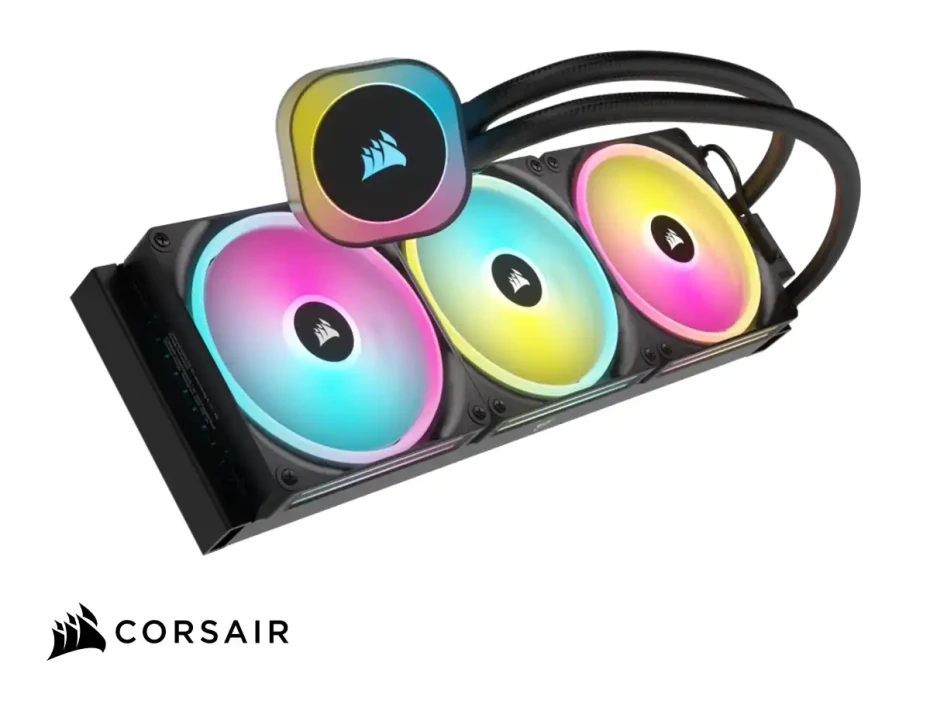 Sistema De Enfriamiento Liquido Corsair Icue Link H170i Aio (cw-9061004-ww) 420mm, Argb, Negro