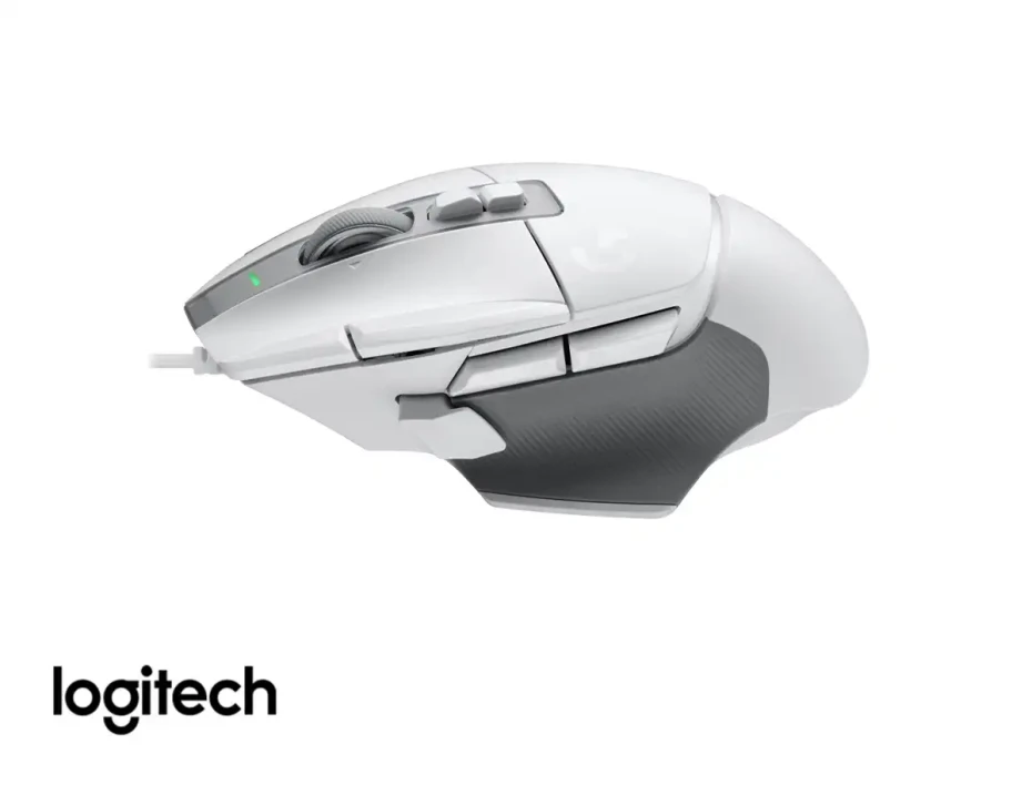 Mouse Logitech G502 X Gaming (910-006144) Hasta 25.600 Dpi, 13 Botones Programables, Blanco