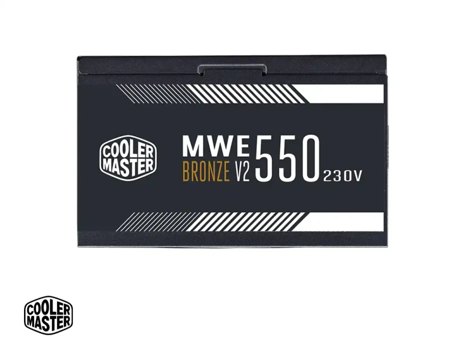 Fuente De Poder Cooler Master 550w Mwe V2 (mpe-5501-acabw-bus) Atx, 80 Plus Bronze, No Modular, Negro