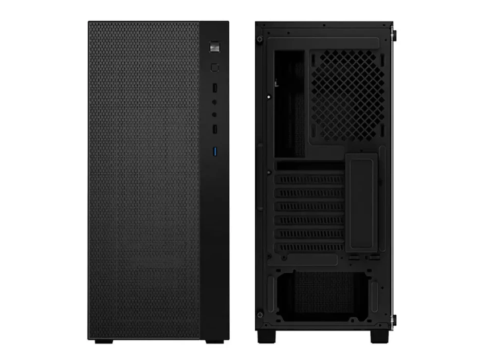 Case Deepcool Matrexx 55 Mesh Add-rgb 4f S/fuente (dp-atx-matrexx55-mesh-ar-4f) Panel De Vidrio, 4 Ventiladores, Led Argb, Negro