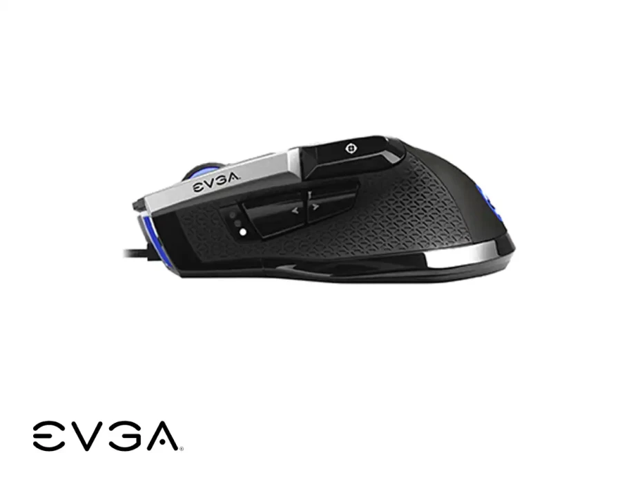 Mouse Evga X17 Gaming (903-w1-17bk-kr) Hasta 16.000 Dpi, 10 Botones, Rgb, Negro