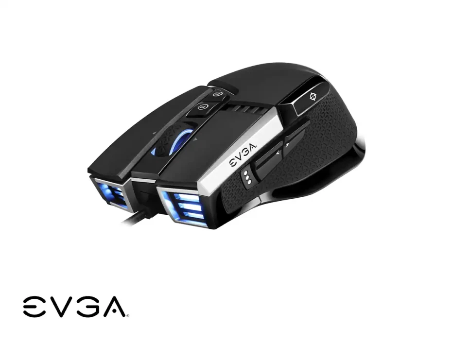 Mouse Evga X17 Gaming (903-w1-17bk-kr) Hasta 16.000 Dpi, 10 Botones, Rgb, Negro