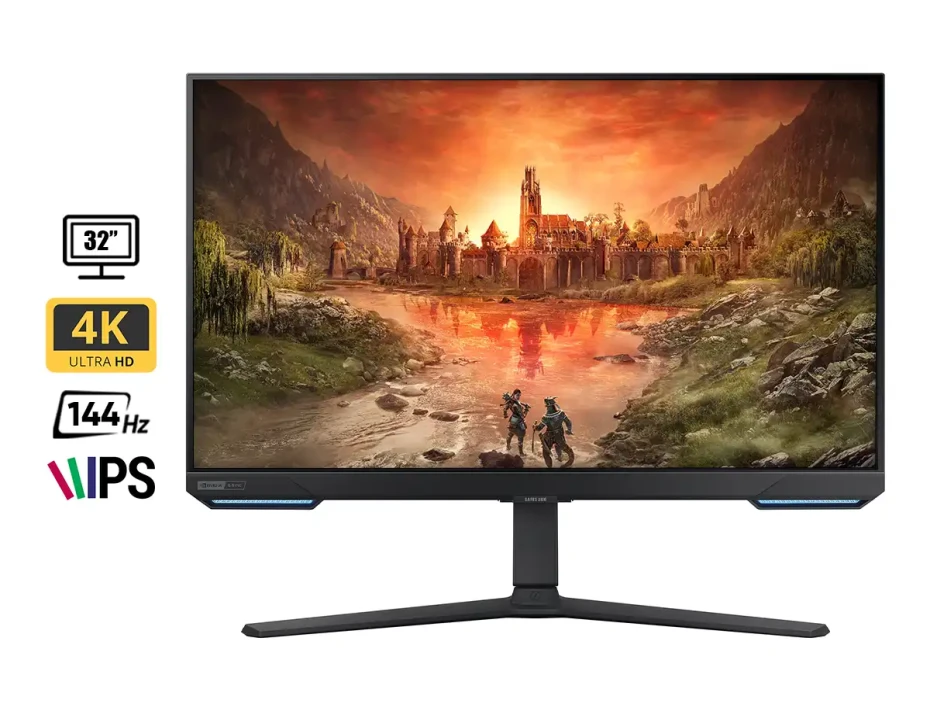 Monitor Samsung 32 Pulgadas Odyssey G7 (ls32bg702enxgo) Gaming Frecuencia 144hz, 1ms, G-sync, 4k, 2 Hdmi, 1 Dp, 2 Usb,wifi, Altavoces