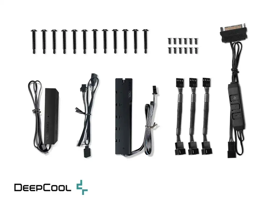 Cooler Para Case Deepcool Mf120 Gt (dp-gs-f12-ar-mf120gt-3p) Pack 3 En 1, 120mm, Led Argb