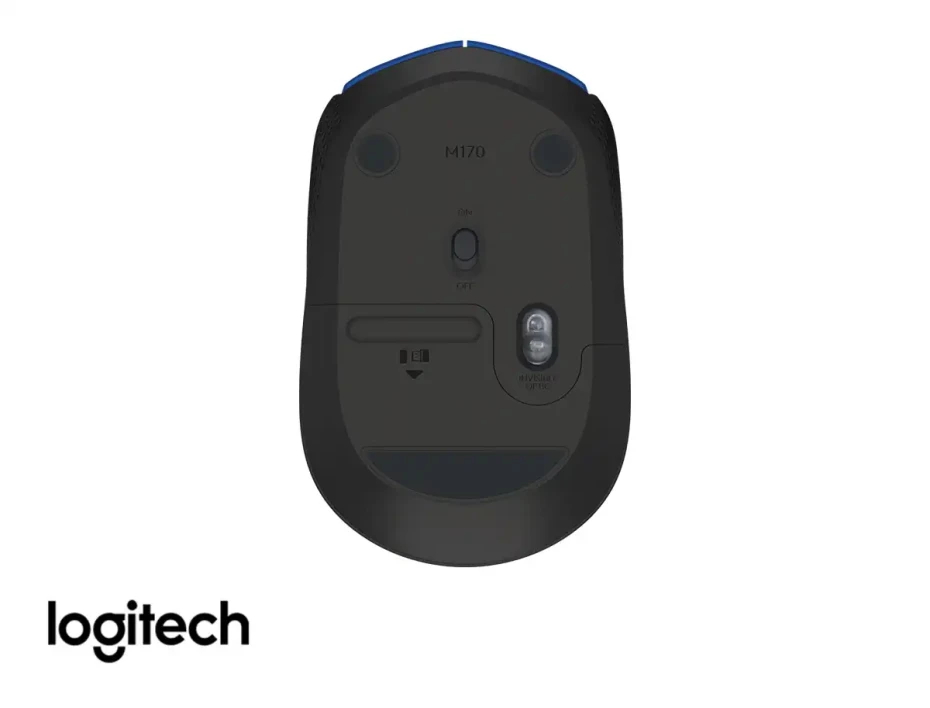 Mouse Inalambrico Logitech M170 (910-004800) Hasta 1000 Dpi, Receptor Usb, 3 Botones, Azul