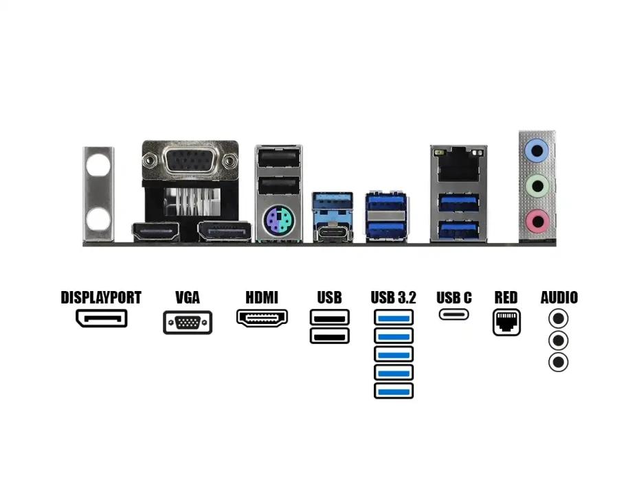 Placa Madre Asrock A520m-pro4 (90-mxbdu-a0uayz) Socket Am4, Ram Ddr4 Buss 4733+oc Mhz