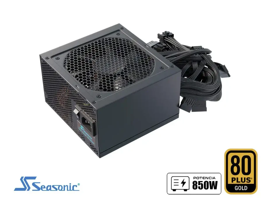 Fuente De Poder Seasonic 850w G12 Gc (g12-850gc) Atx, 80 Plus Gold, No Modular, Negro