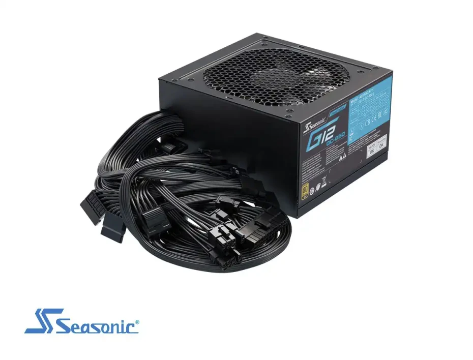 Fuente De Poder Seasonic 850w G12 Gc (g12-850gc) Atx, 80 Plus Gold, No Modular, Negro