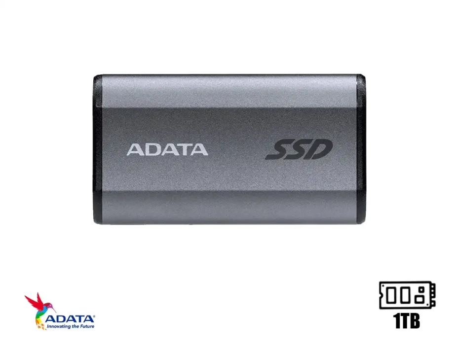 Disco Solido Externo Adata 1tb Se880 (aeli-se880-1tcgy) Unidad De Almacenamiento Portalbe, Usb 3.2, Negro