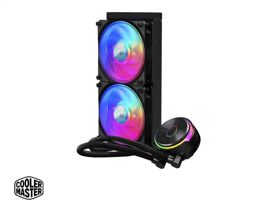 Sistema De Enfriamiento Liquido Cooler Master Masterliquid Pl240 Flux (mly-d24m-a23pz-r1) 2 Ventiladores, 240mm, Led Argb