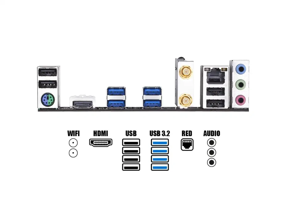 Placa Madre Gigabyte B450m Ds3h Wifi (b450m Ds3h Wifi) Socket Am4, Ram Ddr4 Buss 3600oc Mhz, Wifi