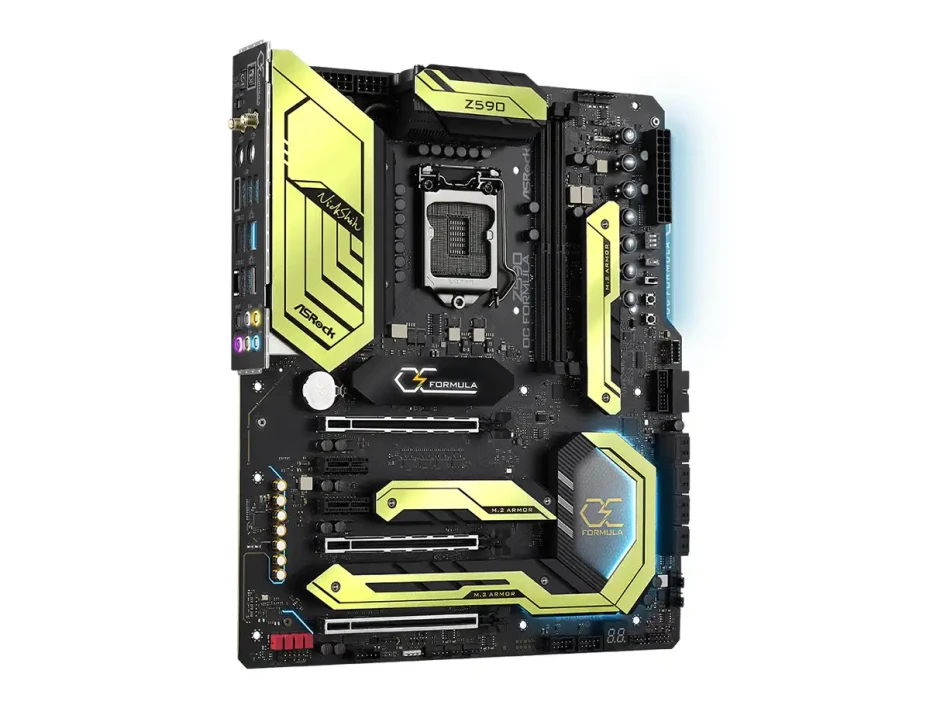 Placa Madre Asrock Z590 Oc Formula (90-mxbfs0-a0uayz) Socket Lga 1200, Ram Ddr4 Buss 6000oc Mhz, 11va, 10ma Gen, Rgb, Wifi 6e