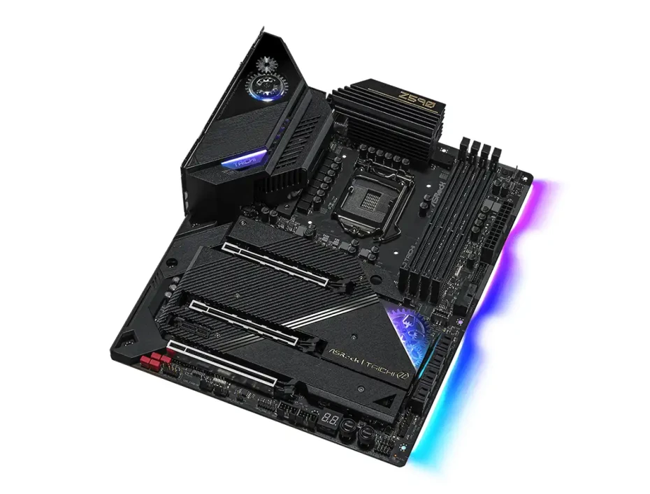 Placa Madre Asrock Z590 Taichi (90-mxbes0-a0uayz) Socket Lga 1200, Ram Ddr4 Buss 5000oc Mhz, 11va, 10ma Gen, Rgb, Wifi 6e