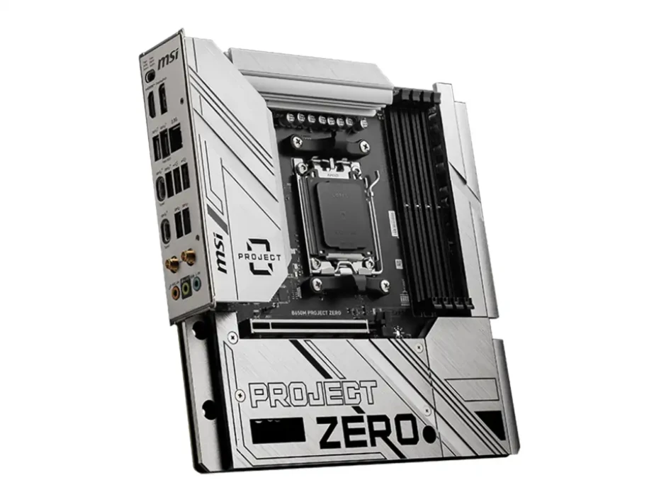 Placa Madre Msi B650m Project-zero (911-b650m-project-zero) Socket Am5, Ram Ddr5 Buss 7600oc Mhz, Blanco, Wifi 6e