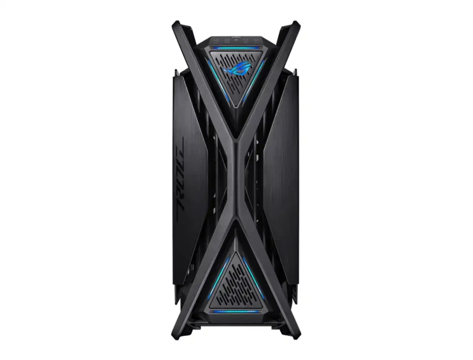 Case Asus Rog Hyperion Gr701 S/fuente (gr701-bk-pwm-fan) 2 Paneles De Vidrio, Led Rgb, Negro