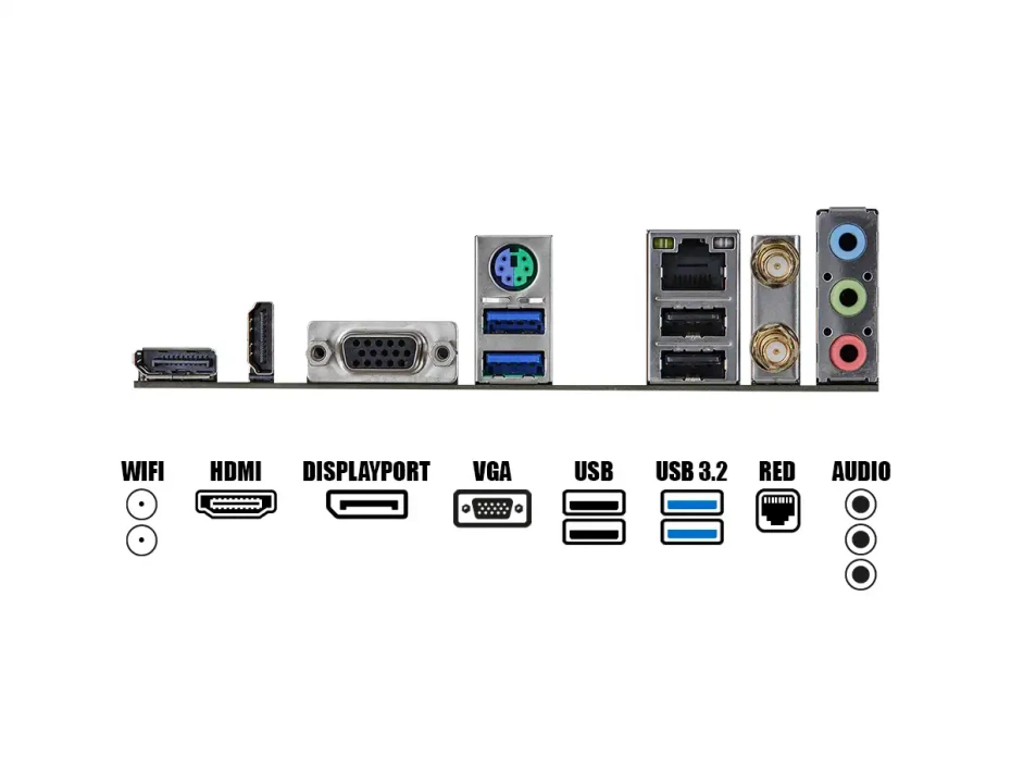 Placa Madre Asrock H610m/ac (h610m/ac Wifi) Socket Lga 1700, Ram Dddr4 Buss 3200mhz, 14va, 13va, 12va Gen, Wifi