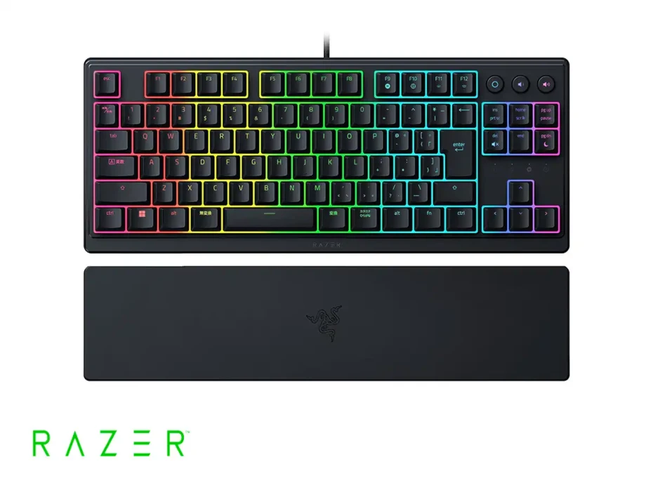 Teclado Gamer Razer Ornata V3 Tenkeyless (rz03-04880200-r3u1) Semi Mecanico, Led Rgb, Negro