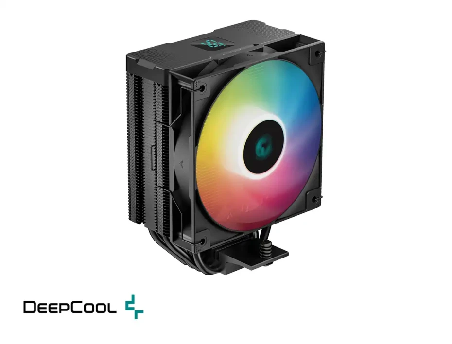 Cooler Para Procesador Deepcool Ag400 Digital Bk Argb (r-ag400-bkadmn-g-1) 1 Ventilador, 120mm, Led Argb