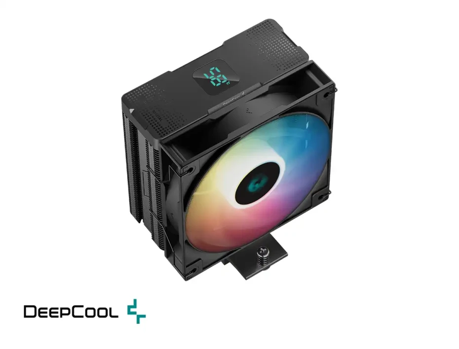 Cooler Para Procesador Deepcool Ag400 Digital Bk Argb (r-ag400-bkadmn-g-1) 1 Ventilador, 120mm, Led Argb