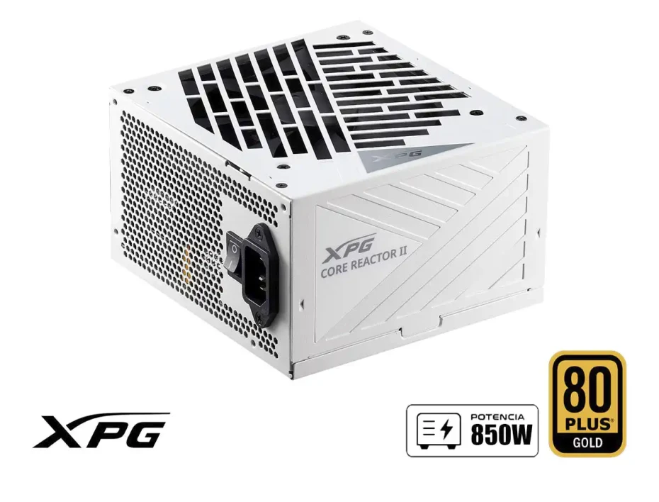 Fuente De Poder Xpg 850w Core Reactor Ii (corereactorii850g-whcus) Atx, 80 Plus Gold, Modular, Blanco