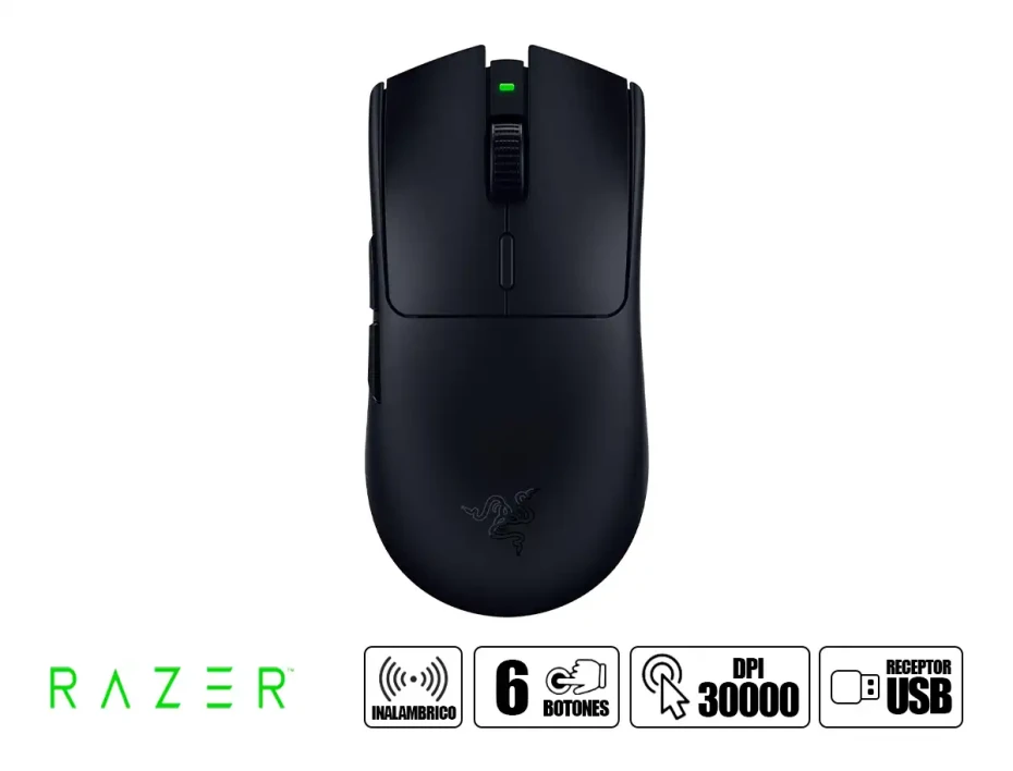 Mouse Inalambrico Razer Viper V3 Hyperspeed Gaming (rz01-04910100-r3u1) Hasta 30.000 Dpi, 6 Botones, Receptor Usb