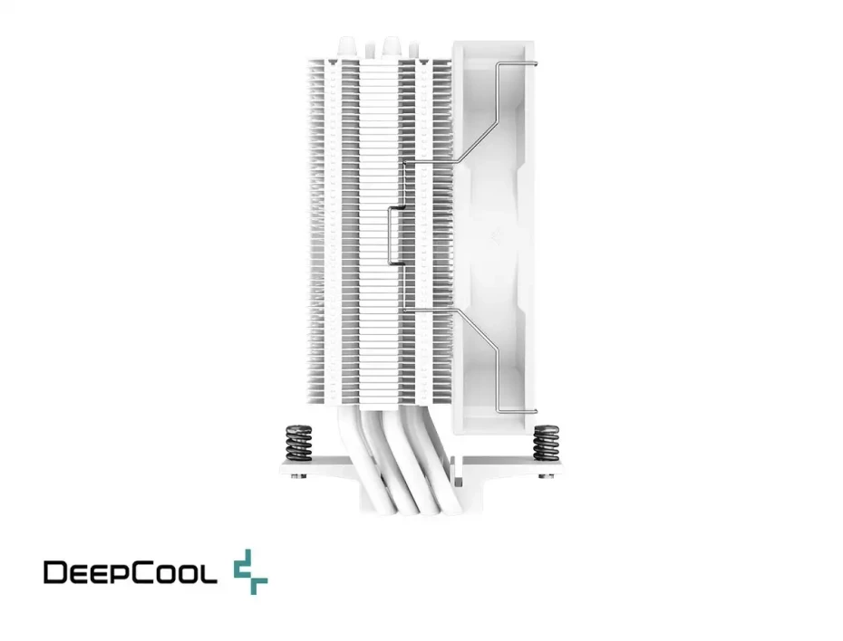 Cooler Para Procesador Deepcool Ag400 Wh Argb (r-ag400-whanmc-g-2) 1 Ventilador, 120mm, Led Argb