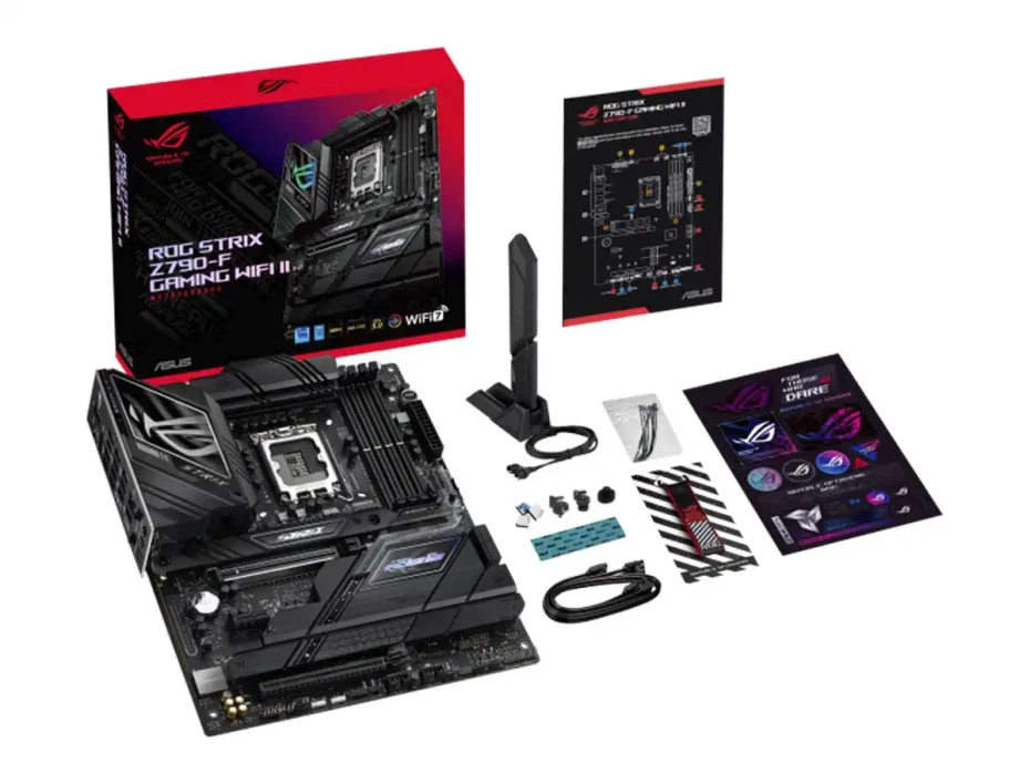 Placa Madre Asus Z790-f Rog Strix Gaming Wifi Ii (rog Z790-f Gaming Wifiii) Socket Lga 1700, Ram Ddr5 Buss 8000oc Mts, 14va, 13va, 12va Gen, Wifi 7