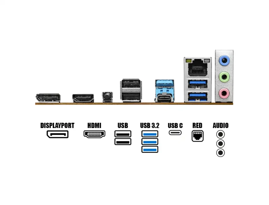 Placa Madre Asrock B650m-h/m.2+ (90-mxb650m-h/m.2+) Socket Am5, Ram Ddr5 Buss 6400oc Mhz