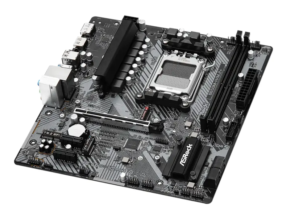 Placa Madre Asrock B650m-h/m.2+ (90-mxb650m-h/m.2+) Socket Am5, Ram Ddr5 Buss 6400oc Mhz