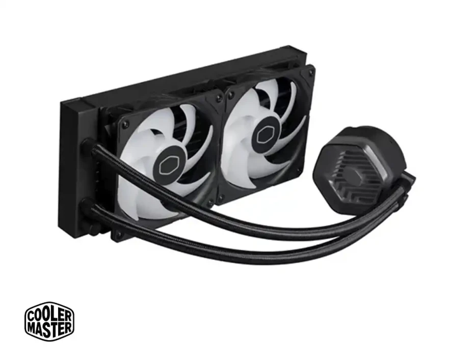 Sistema De Enfriamiento Liquido Cooler Master Masterliquid 240 Atmos (mlx-d24m-a25pz-r1) 2 Ventiladores, 240mm, Led Argb