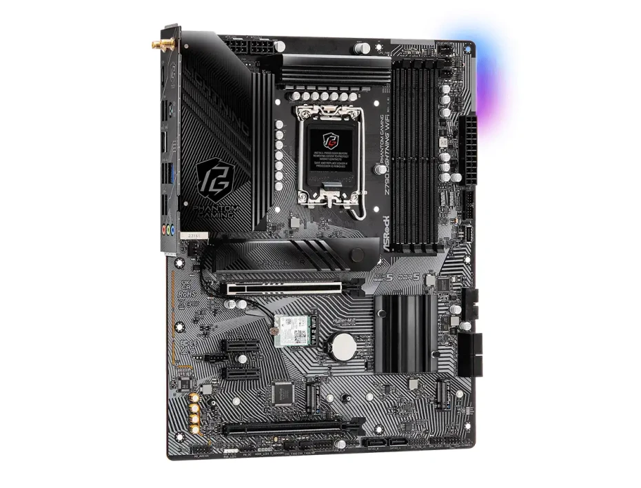 Placa Madre Asrock Z790 Pg Lightning Wifi (90-z790lightning Wifi) Socket Lga 1700, Ram Ddr5 Buss 7200oc Mhz, 14va, 13va, 12va Gen