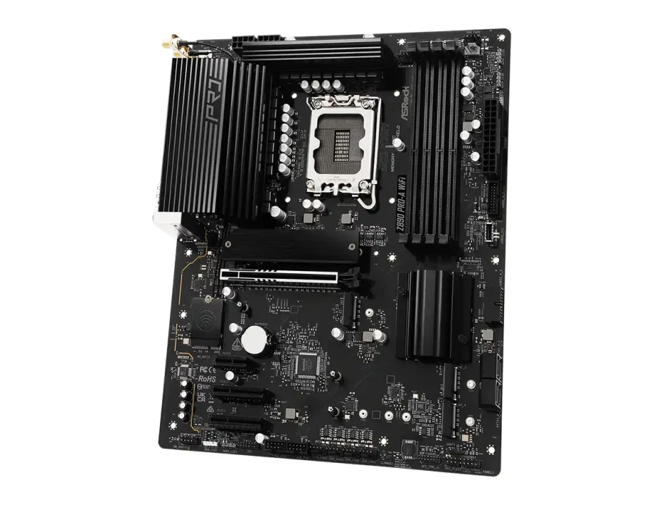 Placa Madre Asrock Z890 Pro-a Wifi (z890 P Pro-a Wifi) Socket Lga 1851, Ram Ddr5 Buss 9066oc Mhz, 14va, 13va, 12va Gen, Wifi 6e