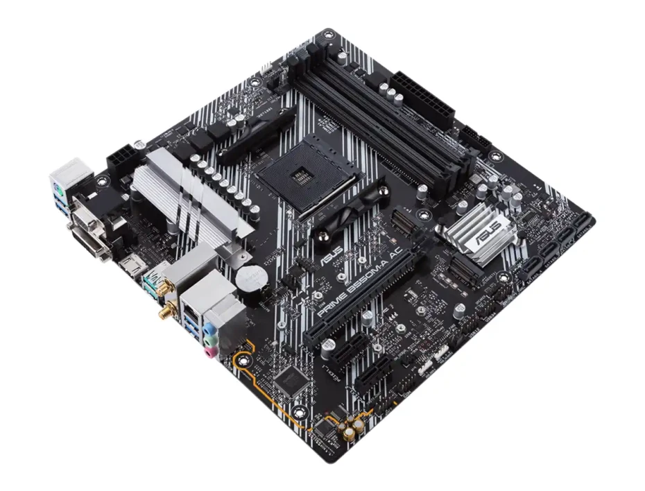 Placa Madre Asus B550m-a Prime Ac (90mb15k0-m0eay0) Socket Am4, Ram Ddr4 Buss 4866oc Mhz, Wifi