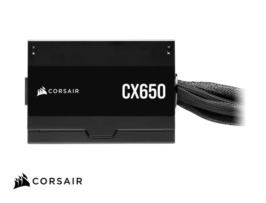 Fuente Corsair 650w Cx650 (cp-9020278-na) Atx, 80 Plus Bronze, No Modular, Negro