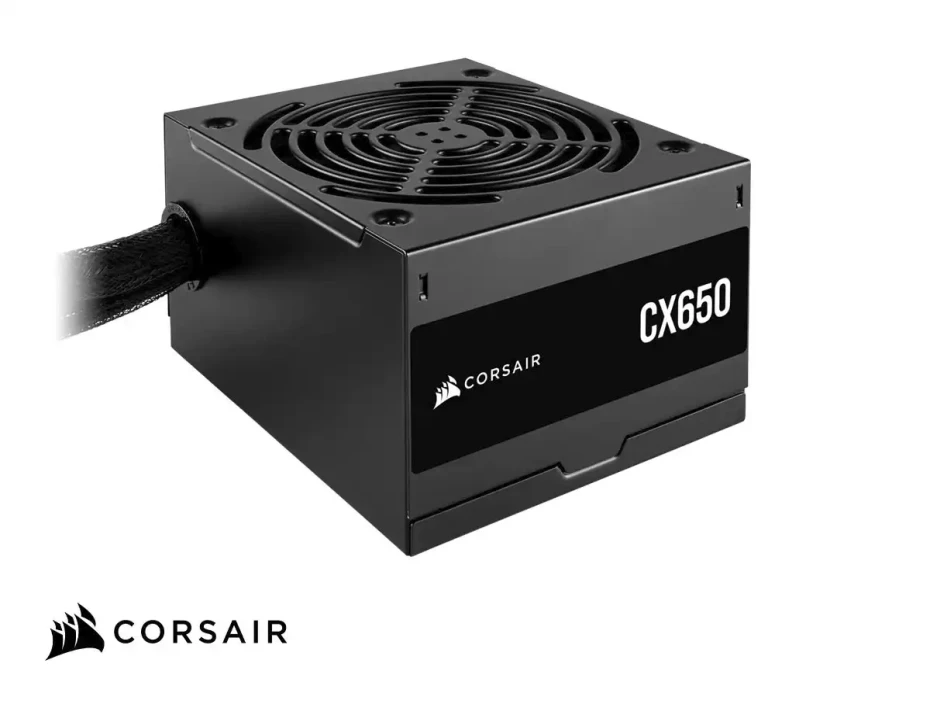 Fuente Corsair 650w Cx650 (cp-9020278-na) Atx, 80 Plus Bronze, No Modular, Negro